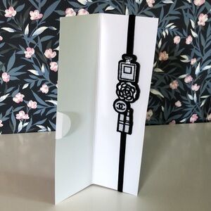 Chanel Beaute logo embroidered bookmark